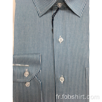 Chemise business teint en fil